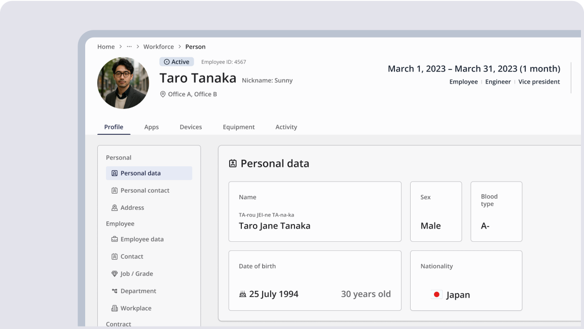 Personal Info Management