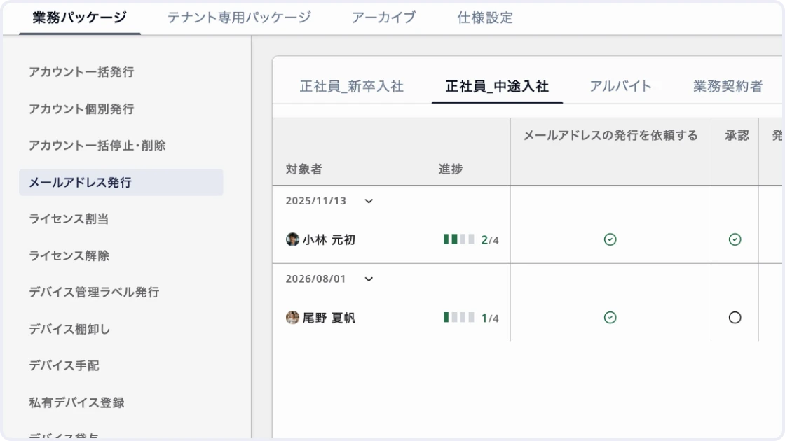 Handle ID requests through registration and changes in one flow
